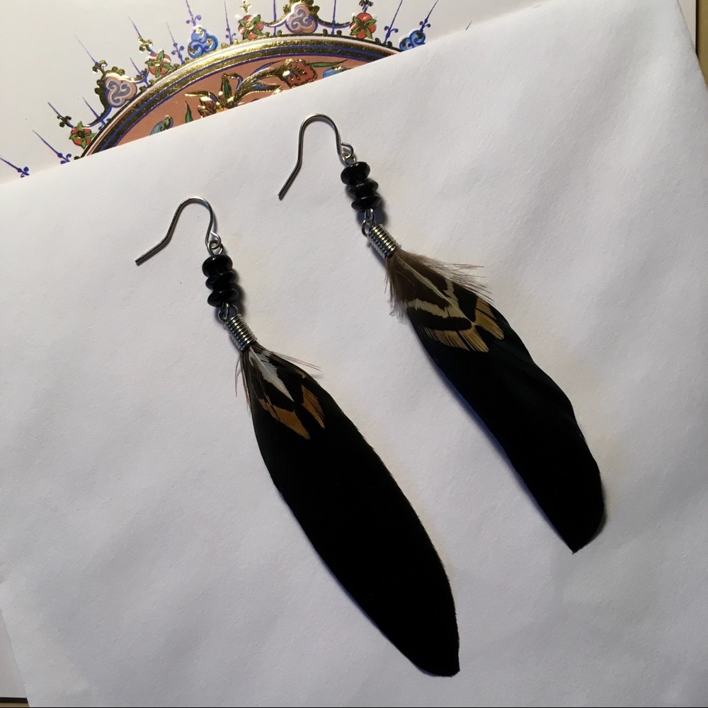 Feather earrings